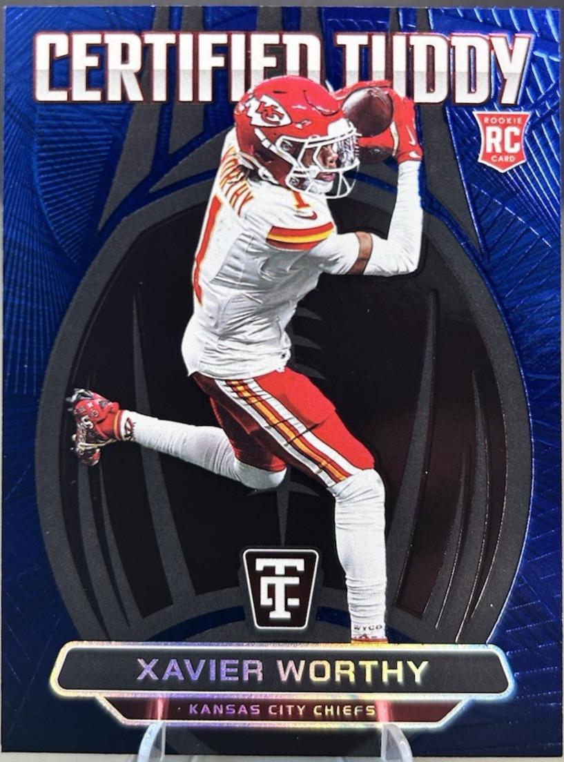 Xavier Worthy #8 Football Cards 2024 Panini Totally Certified Tuddy