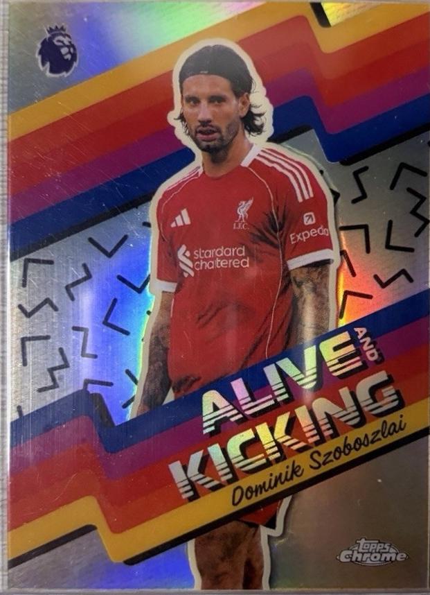 Dominik Szoboszlai #AK-3 2025 Topps Chrome Premier League Alive And Kicking