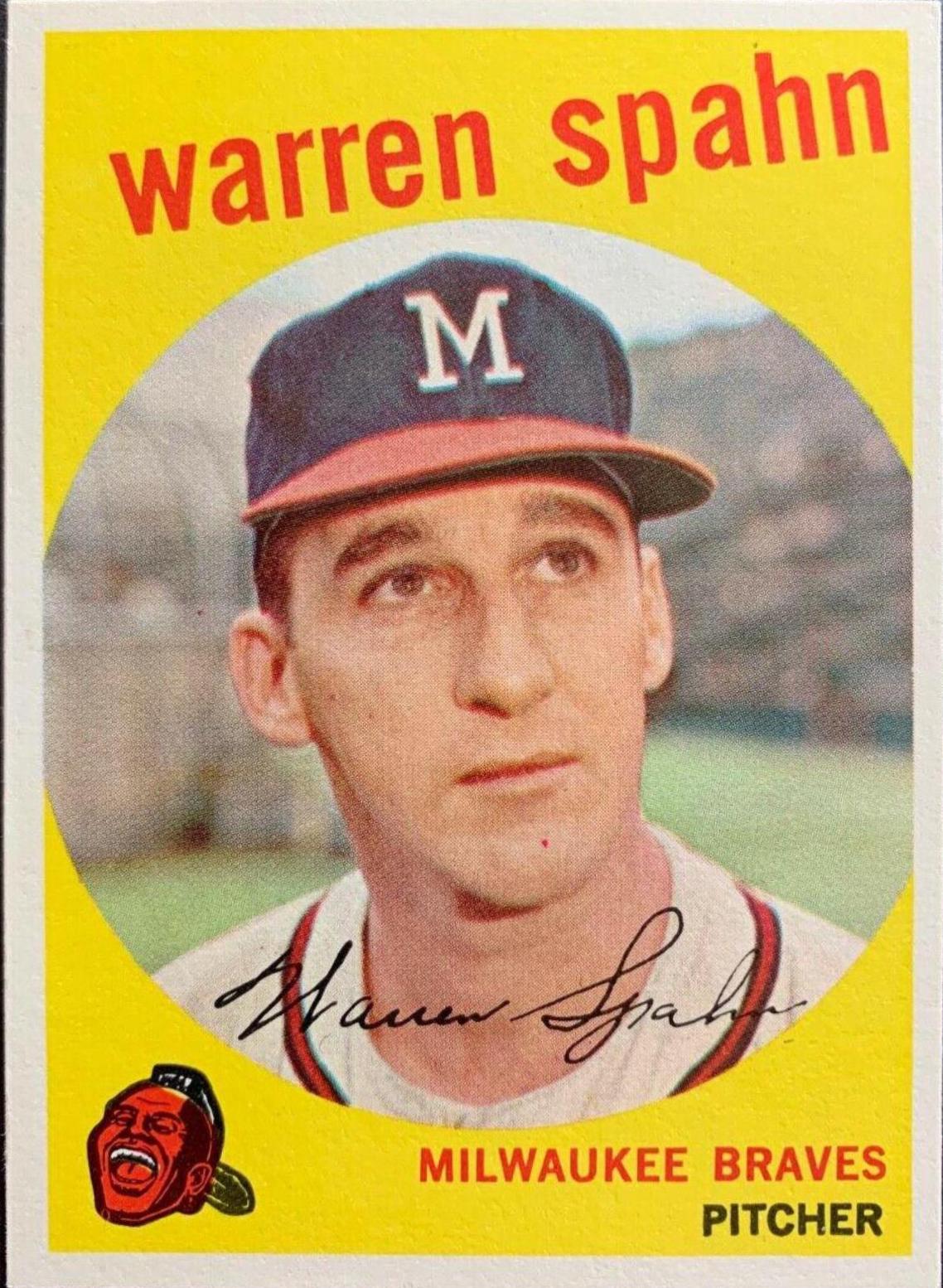 1959 Warren Spahn [Born in 1931-3 Obscured] #40