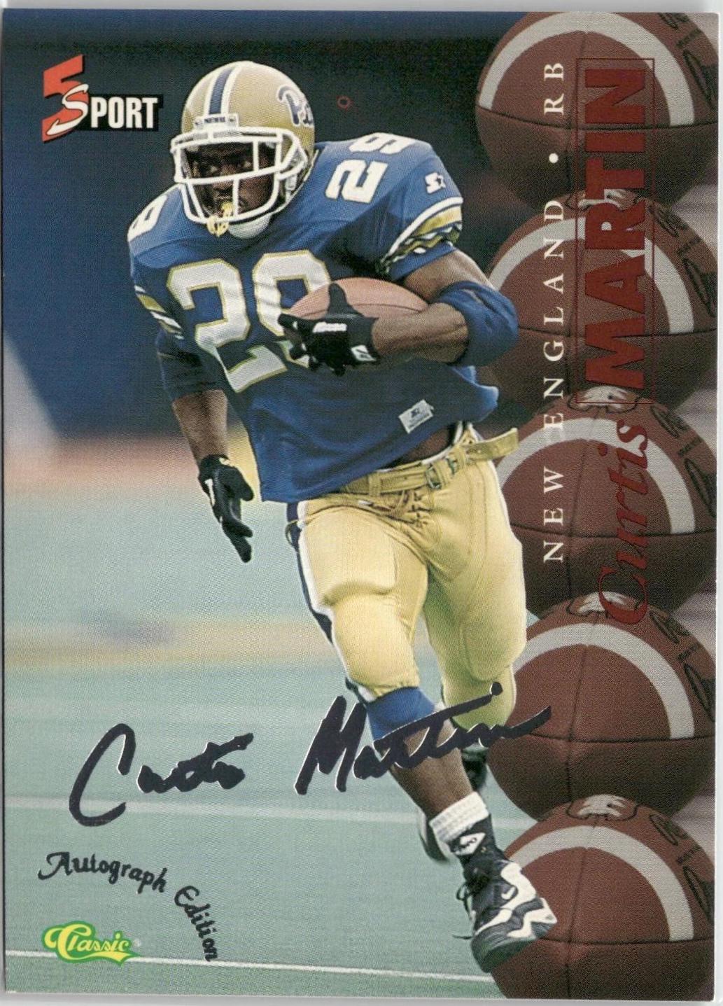 Curtis Martin #S51 1995 Classic 5 Sport Football