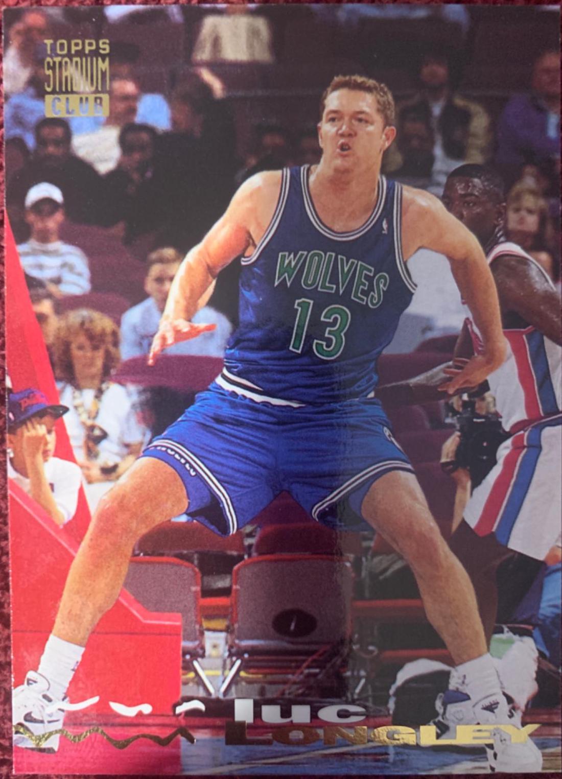 Luc Longley #245 Basketball Cards 1993 Stadium Club