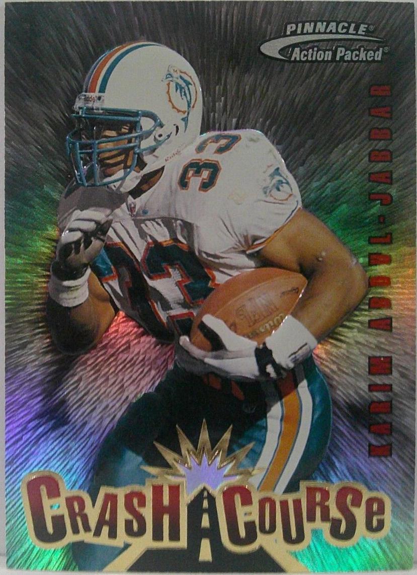 Karim Abdul-Jabbar #10 Football Cards 1997 Pinnacle Action Packed Crash Course