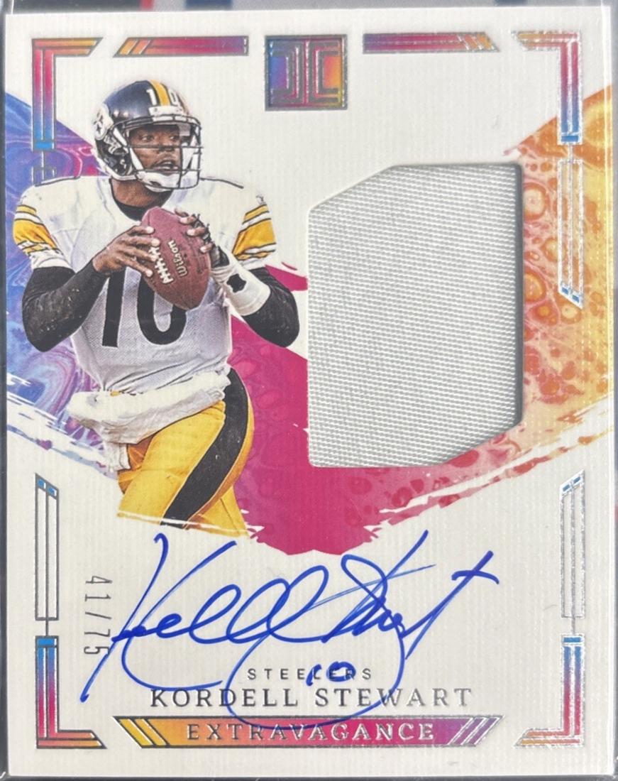 Kordell Stewart #20 Football Cards 2024 Panini Impeccable Extravagance Patch Autograph