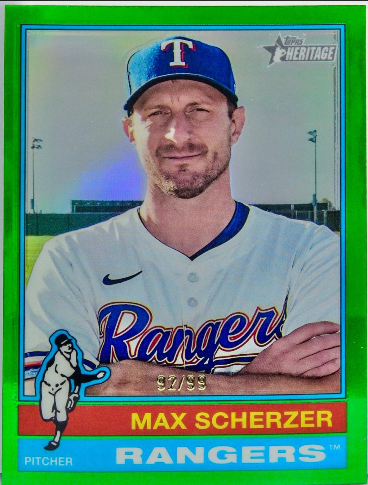 Max Scherzer [Green Chrome Variation] #182