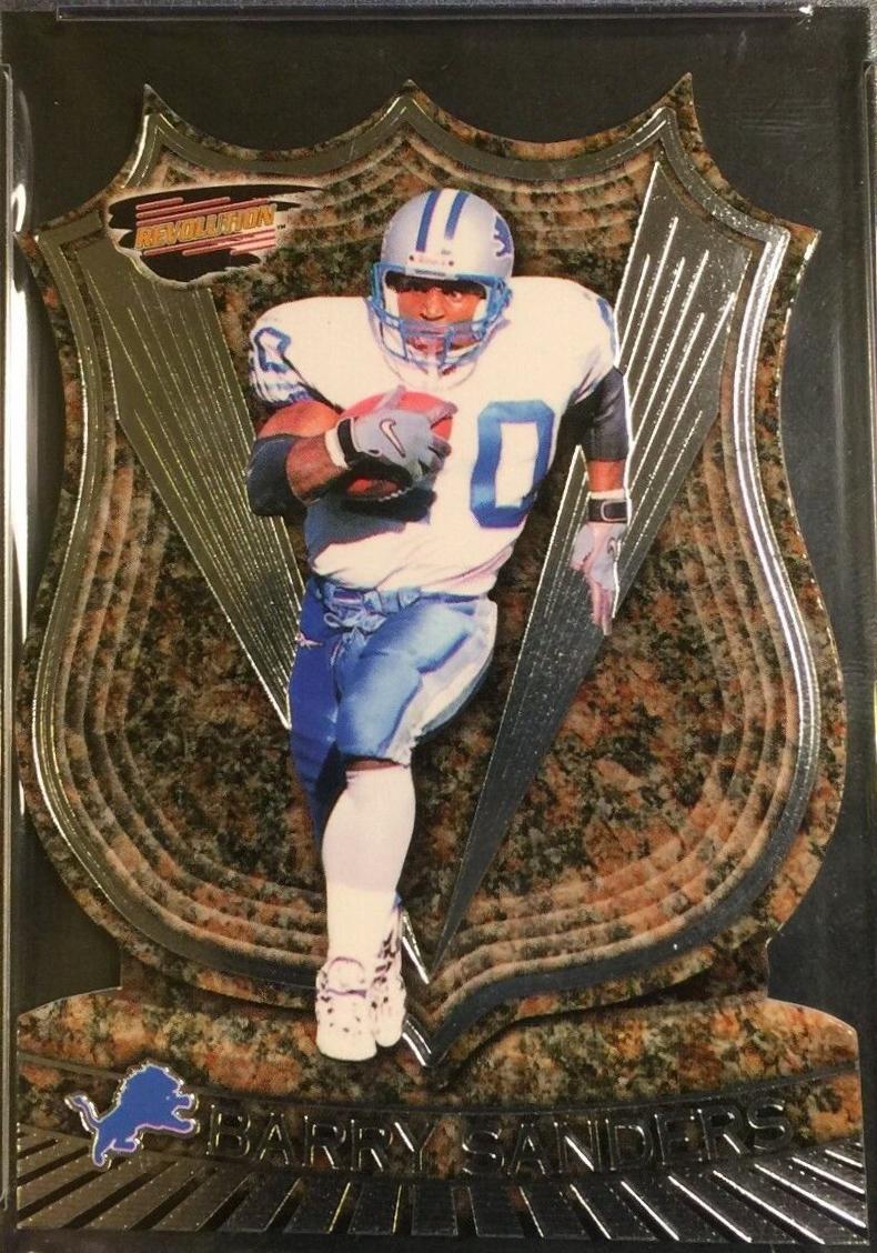 Barry Sanders #4 Football Cards 1999 Pacific Revolution NFL Icons