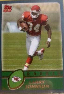Larry Johnson #365 Football Cards 2003 Topps