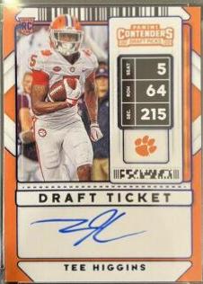 Tee Higgins #107 2020 Panini Contenders Draft Picks Football