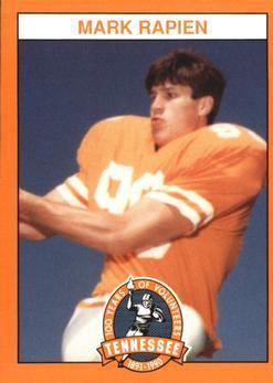 Mike Rapien #34 Football Cards 1990 Tennessee Volunteers Centennial