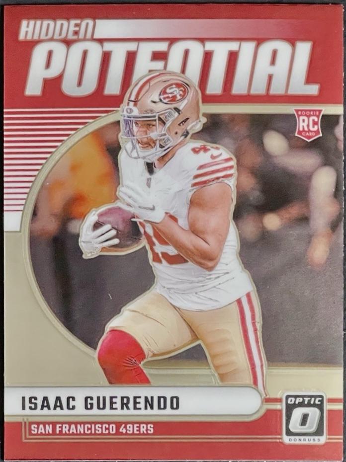 Isaac Guerendo #19 Football Cards 2024 Panini Donruss Optic Hidden Potential