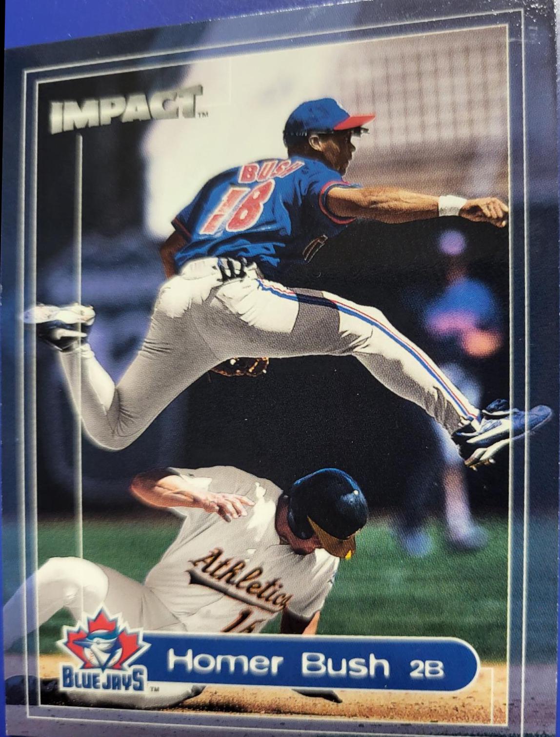 Homer Bush #106 Baseball Cards 2000 Fleer Impact