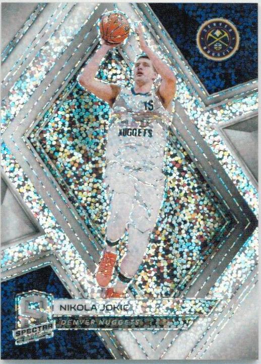 Nikola Jokic White Sparkle #12 Basketball Cards 2018 Panini Spectra