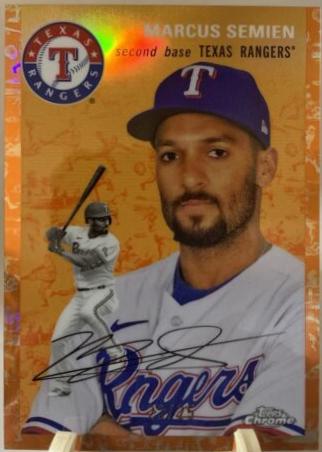 Marcus Semien [White Orange Refractor] #342