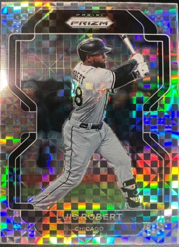 Luis Robert [Power Plaid Prizm] #196 Prices | 2022 Panini Prizm ...