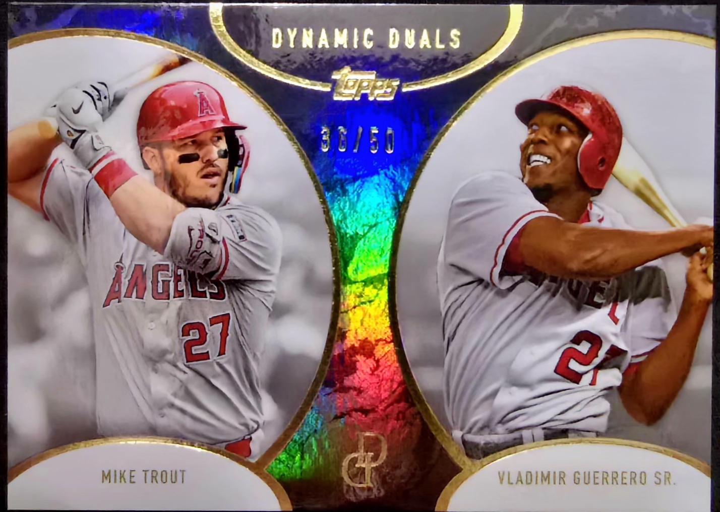 Mike Trout / Vladimir Guerrero Sr. [Black] #15