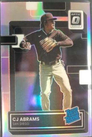 CJ Abrams #109 2022 Panini Donruss Optic Baseball