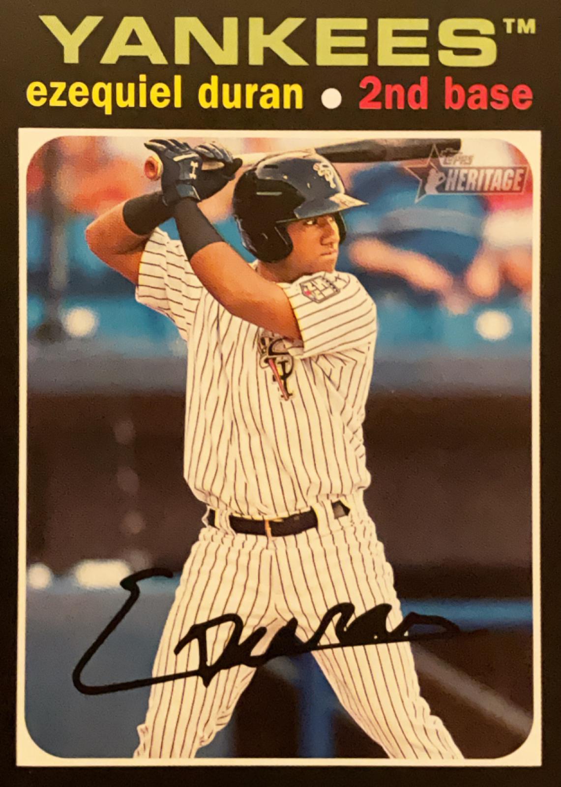 Ezequiel Duran #41 Baseball Cards 2020 Topps Heritage Minor League