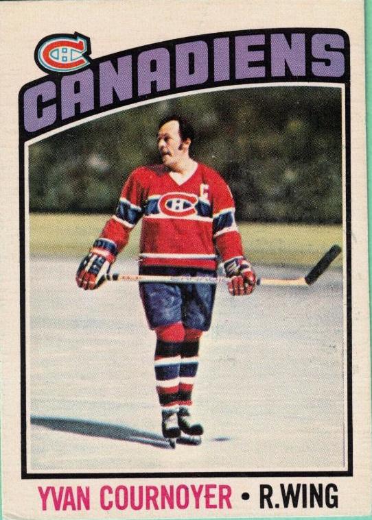 Yvan Cournoyer #30 Hockey Cards 1976 O-Pee-Chee