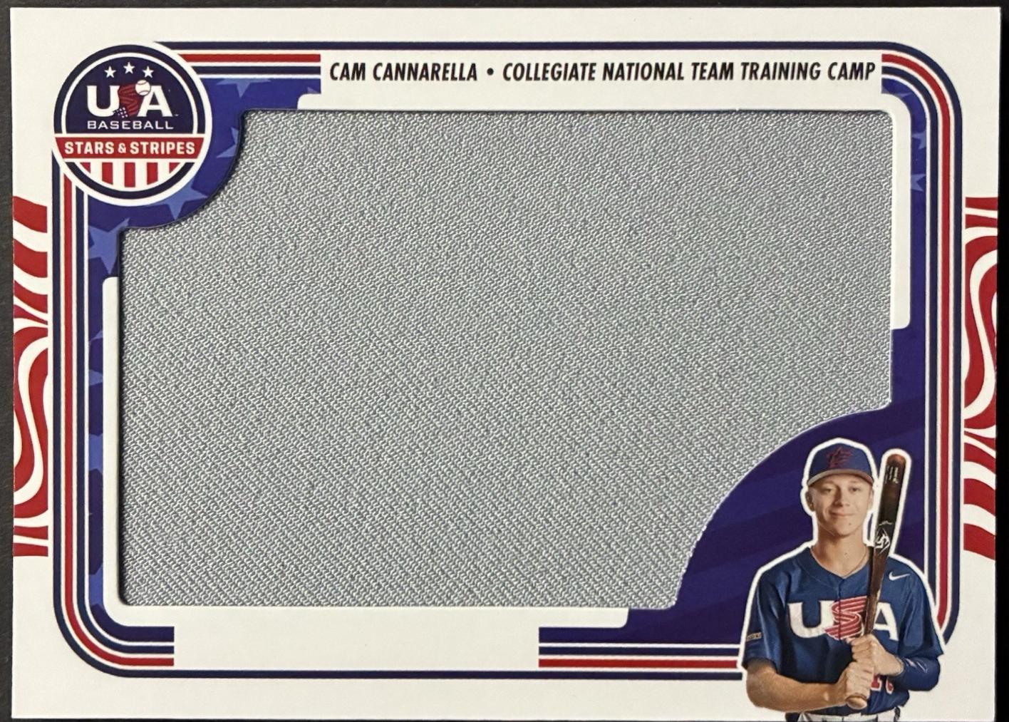 Cam Cannarella #JM-CAN 2024 Panini Stars & Stripes Jumbo Materials Baseball