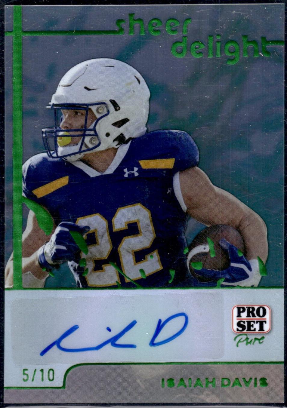 Isaiah Davis #SD-ID1 2024 Pro Set Pure Sheer Delight Football