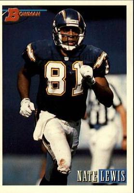 Nate Lewis #6 Football Cards 1993 Bowman