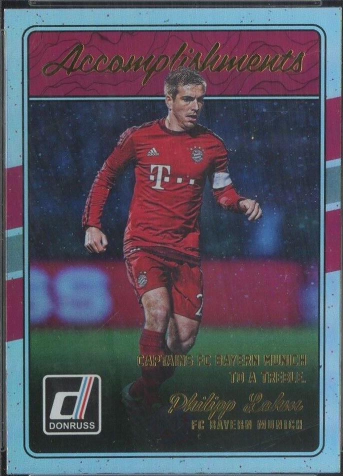Philipp Lahm #5 Soccer Cards 2016 Panini Donruss Accomplishments