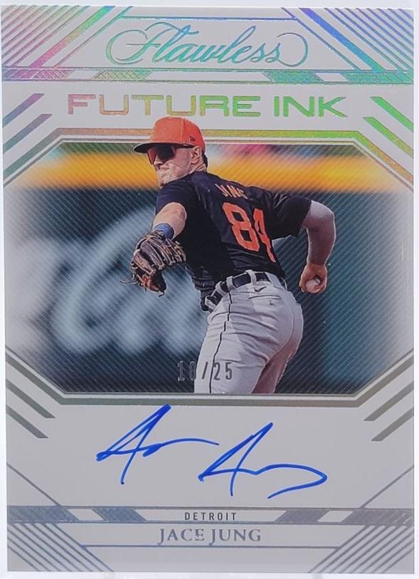 Jace Jung #14 Baseball Cards 2024 Panini Flawless Future Ink