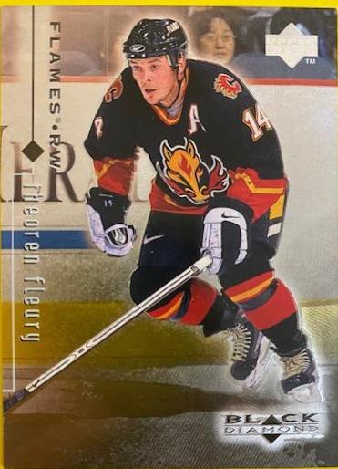 Theoren Fleury #13 Hockey Cards 1998 Upper Deck Black Diamond