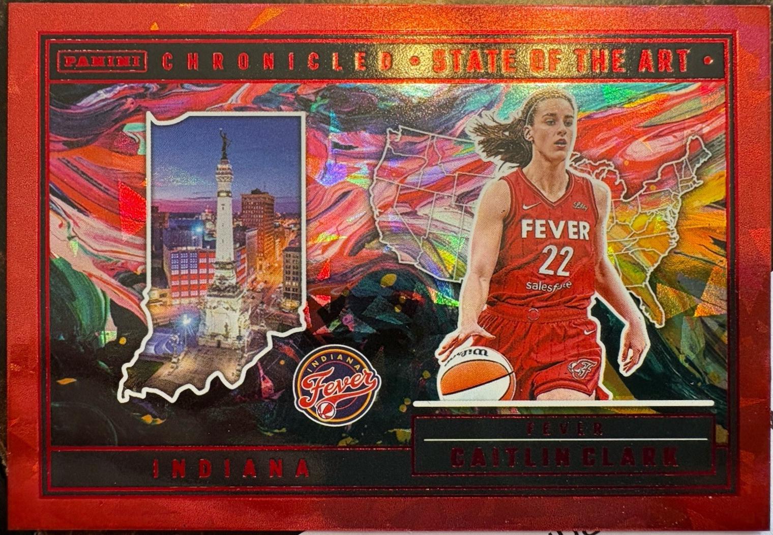 Caitlin Clark [Red Cracked Ice] #85 Prices | 2025 Panini Caitlin