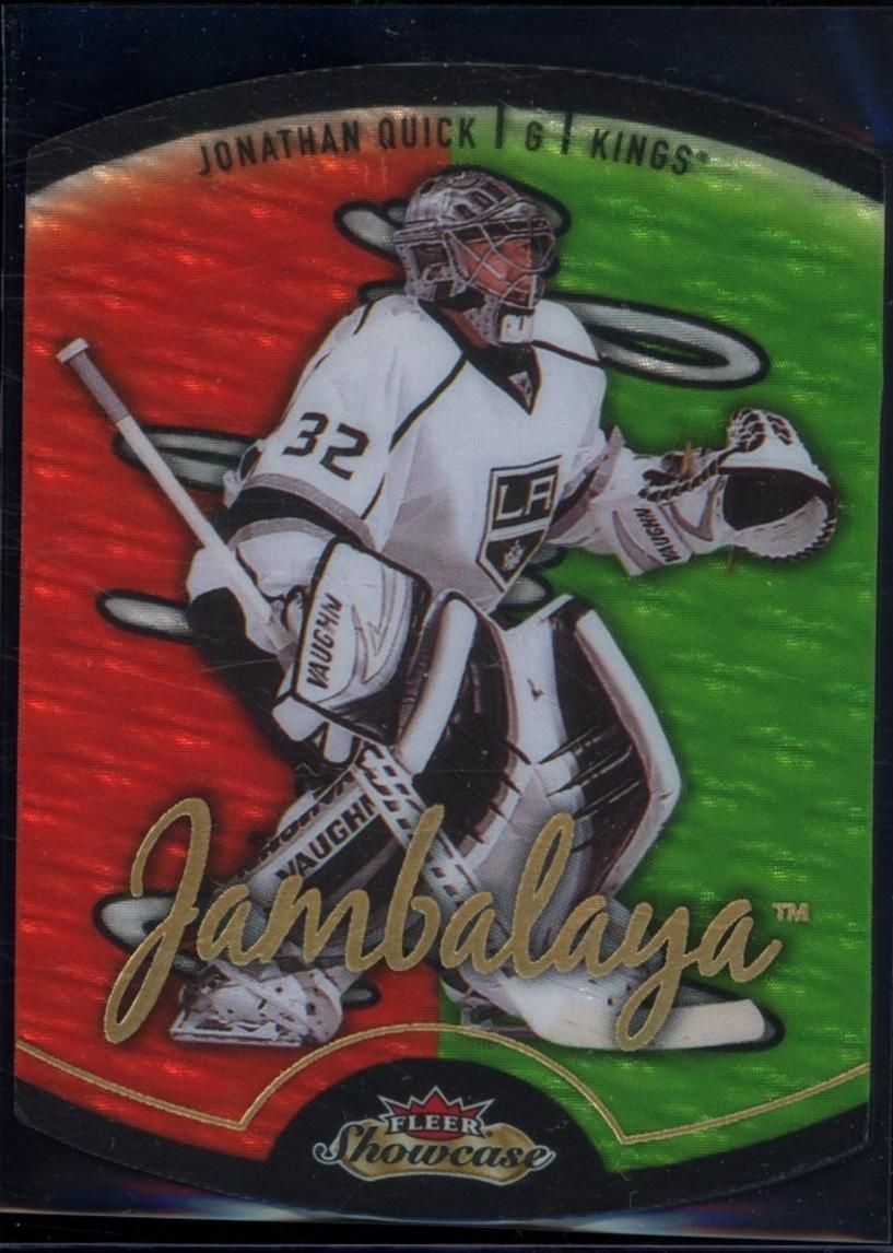 Jonathan Quick #22 Hockey Cards 2013 Fleer Showcase Jambalaya