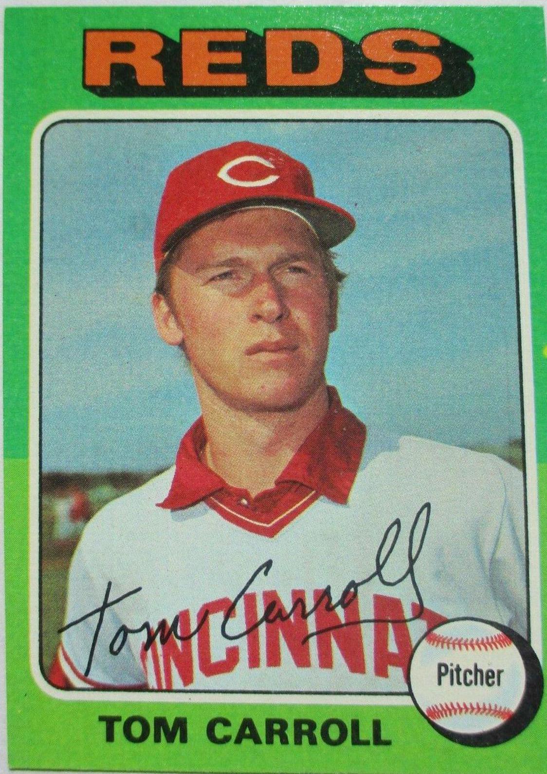 Tom Carroll #507 Baseball Cards 1975 Topps