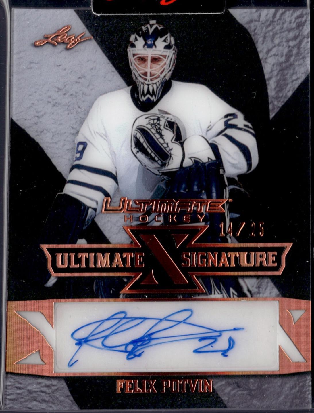 Felix Potvin #UXS-FP1 2023 Leaf Ultimate X Signature Hockey