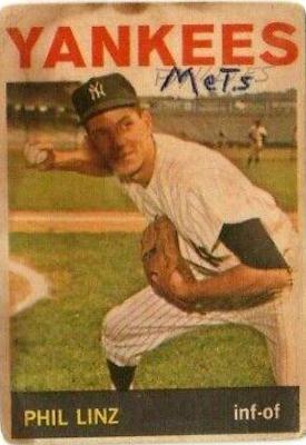 Phil Linz #344 1964 Venezuela Topps Baseball