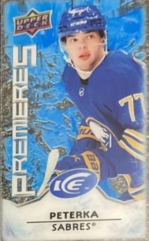 J. J. Peterka #MI-21 Hockey Cards 2021 Upper Deck Ice Premieres Mini