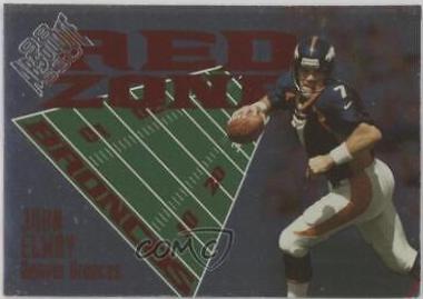 John Elway #7 Football Cards 1998 Playoff Absolute Red Zone