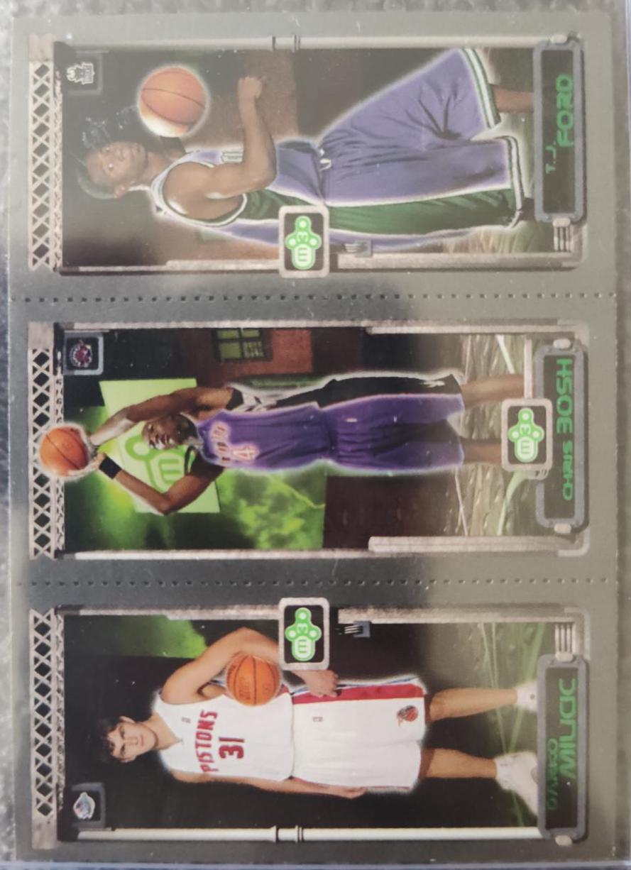T. J. Ford / Chris Bosh / Darko Milicic #118 Basketball Cards 2003 Topps Rookie Matrix Mini