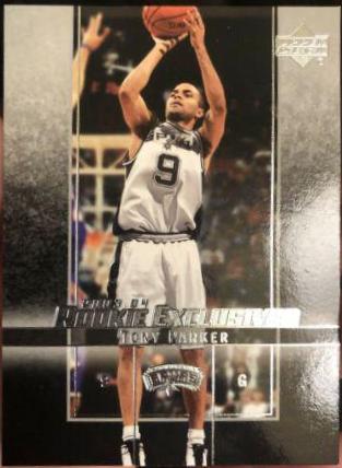 2003 Upper Deck Rookie Exclusives Tony Parker #32 card