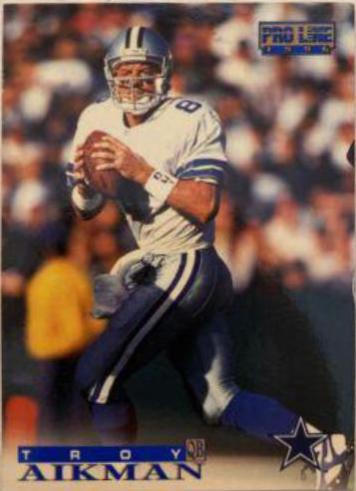 Troy Aikman #1 Football Cards 1996 Pro Line