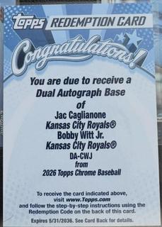 Bobby Witt Jr. / Jac Caglianone