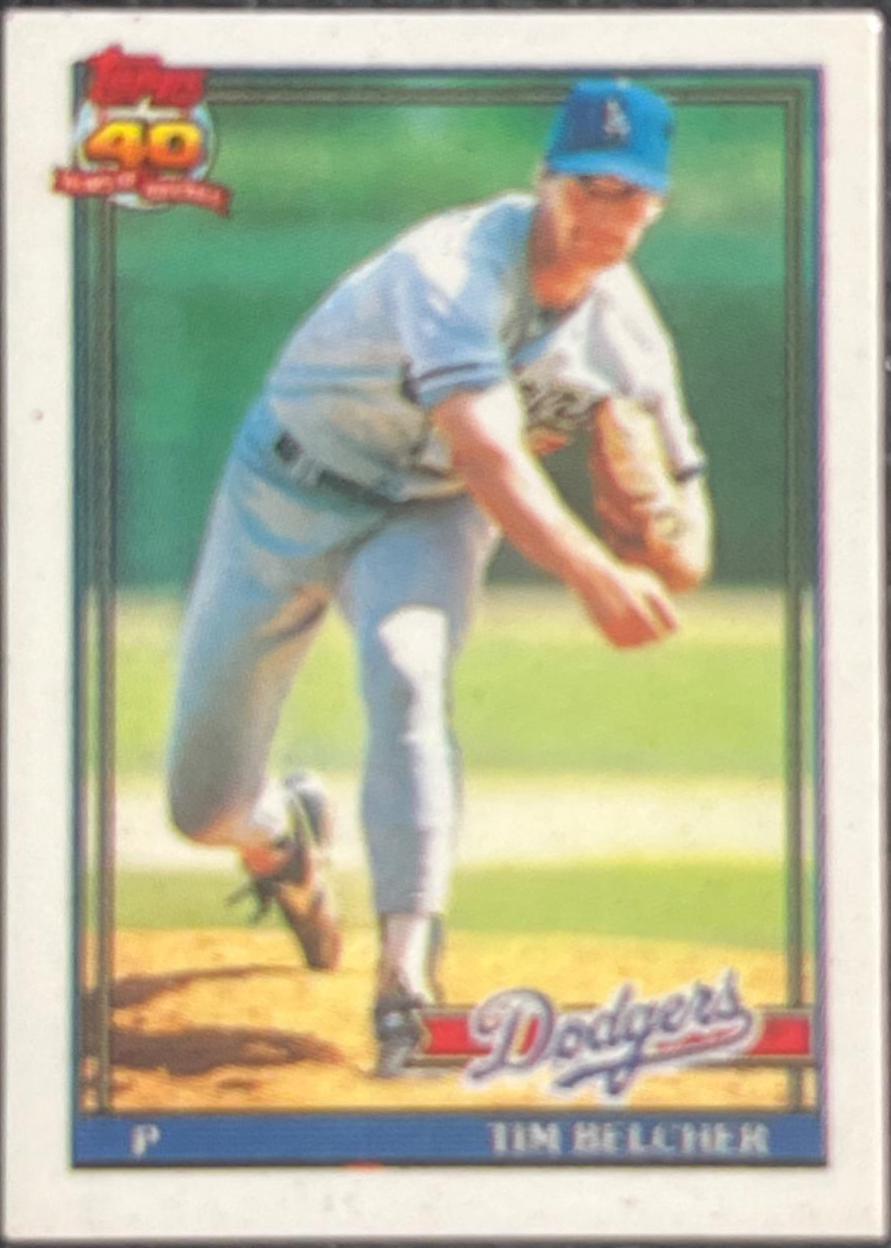 Tim Belcher #25 Baseball Cards 1991 Topps Micro