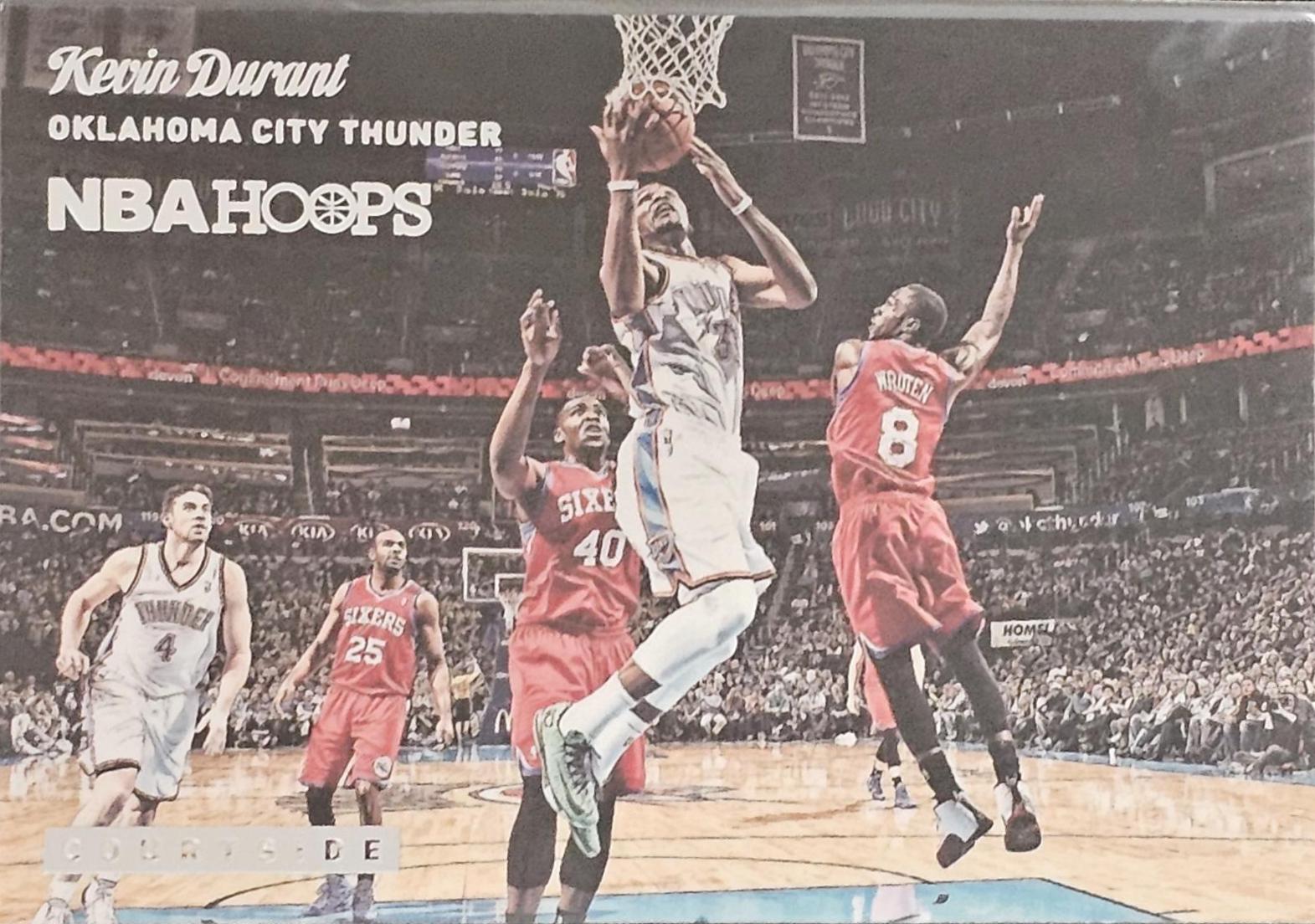 Kevin Durant Basketball Cards 2014 Panini Hoops Courtside