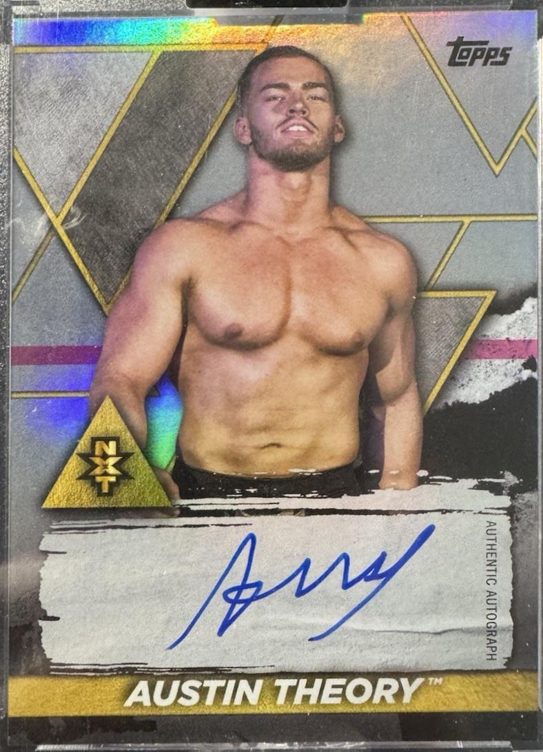 Austin Theory #S-AT Wrestling Cards 2021 Topps WWE Fully Loaded Future Stars Autograph