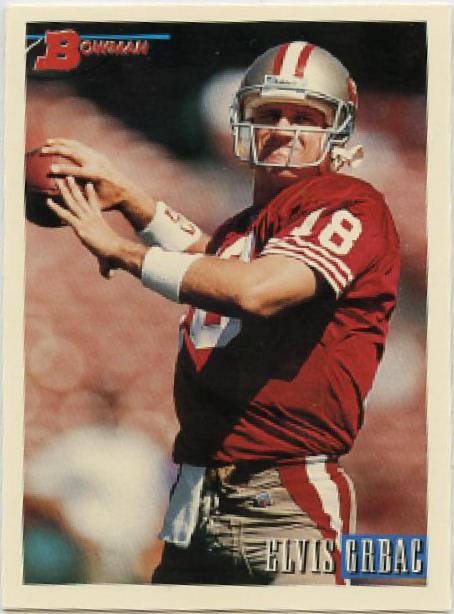 Elvis Grbac #243 1993 Bowman Football