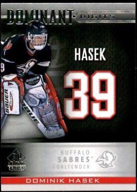 Dominik Hasek #DD-26 Hockey Cards 2020 SP Signature Edition Legends Dominant Digits