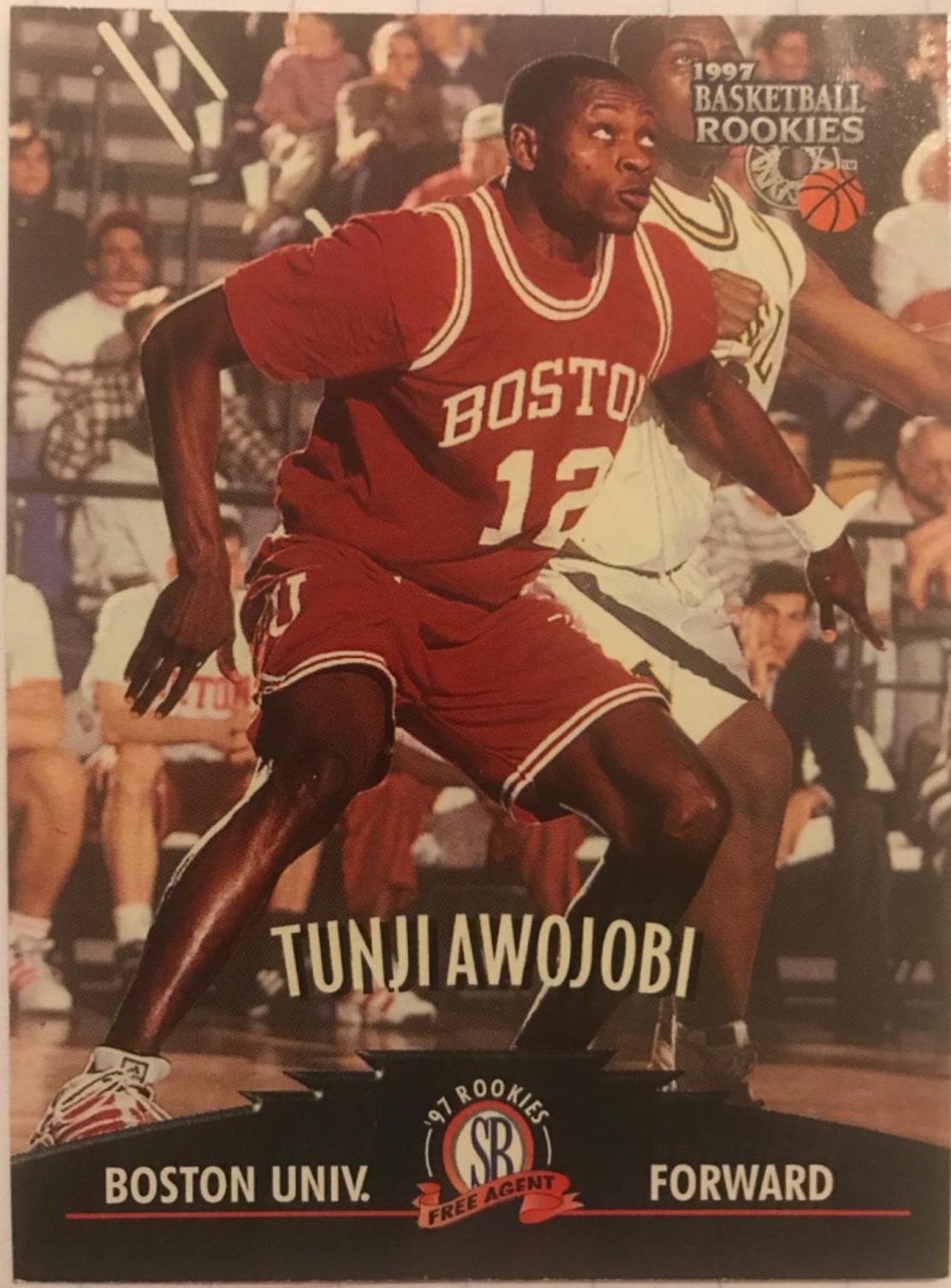 Tunji Awojobi #4 Basketball Cards 1997 Score Board Rookies