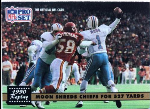 Warren Moon #337 Football Cards 1991 Pro Set