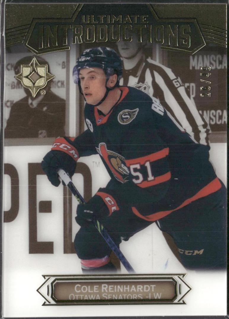 Cole Reinhardt #UI-81 2022-23 Upper Deck Ultimate Collection Hockey Ultimate Introductions