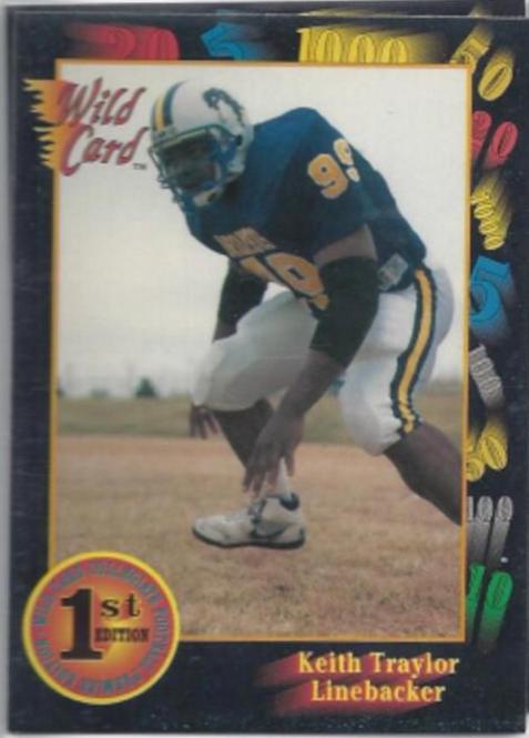 KEITH TRAYLOR #149 Football Cards 1991 Wild Card College Draft Picks