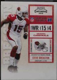 Steve Breaston #2 Football Cards 2010 Playoff Contenders