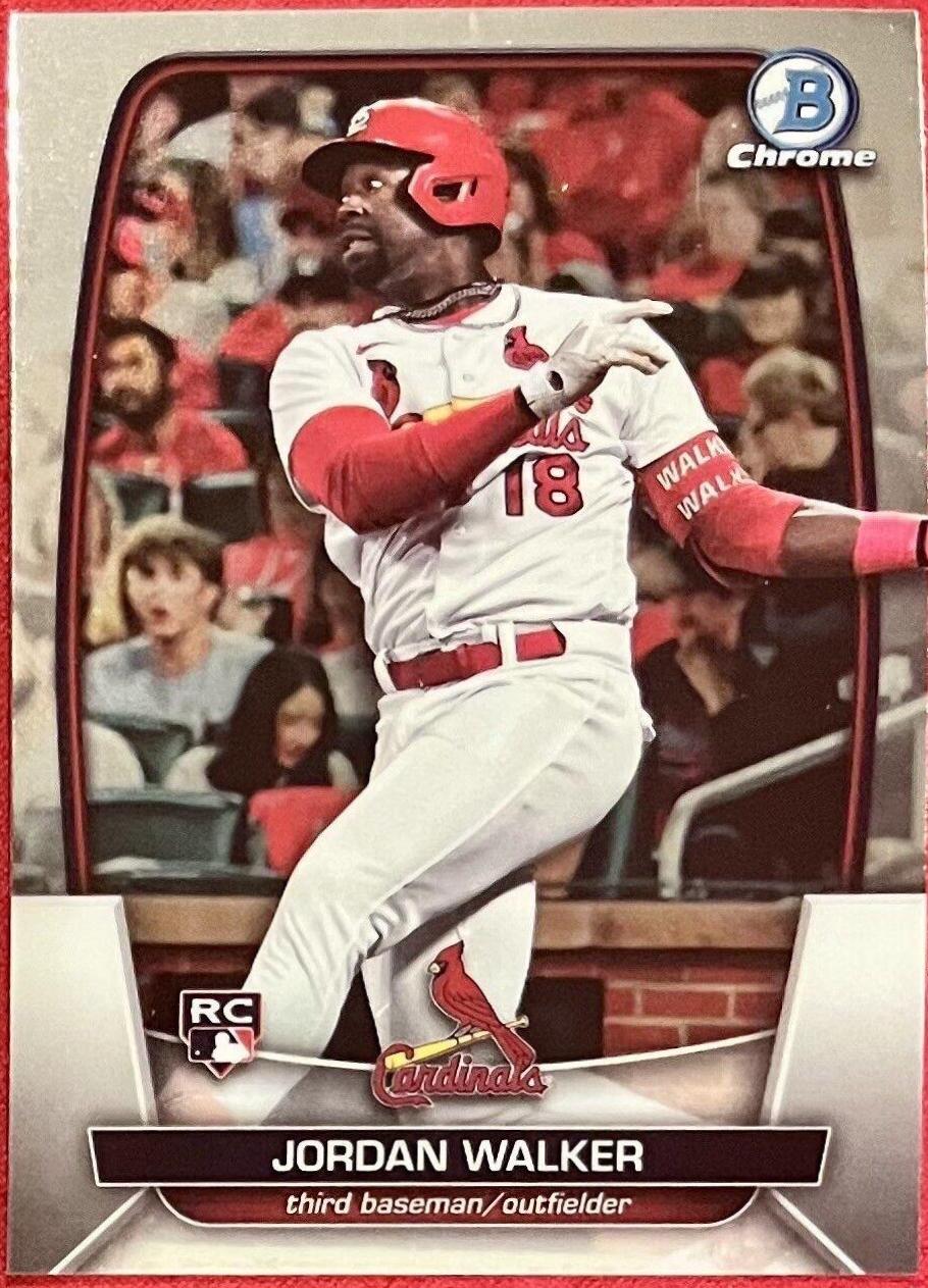 Jordan Walker #18 Baseball Cards 2023 Bowman Chrome