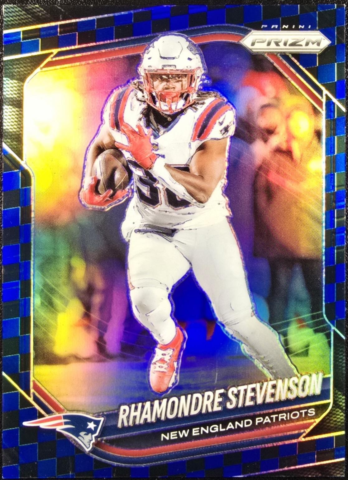 Rhamondre Stevenson [Black Blue Checker] #84